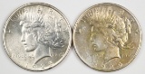 2 - 1925-P Peace Silver Dollars