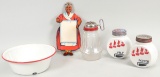 Vintage Red Kitchen Items