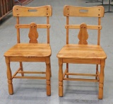 Maple Finished Chairs