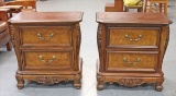 Nightstands w/ Carved Details