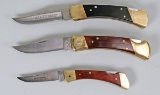 3 Vintage Sears Folding Knives
