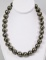 Masami Black Pearl Necklace w/14K Gold Clasp