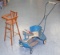 Vintage Doll Stroller & High Chair