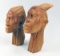 Carved African Busts