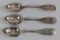 Antique H McKeen Coin Silver Spoons, Ca. Early 19th Century, 51.5 Grams