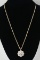 14K Gold Chain & 14K Diamond Chip Pendant - 14.1 Grams