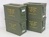 4 Surplus Ammo Tins - 12