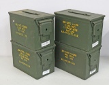 4 Surplus Ammo Tins - 12