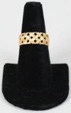 14K Basket Weave Ring, Sz. 9.5 - 5.6 Grams