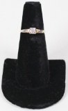 14K Ring w/Small Diamond, Sz. 7 - 1.6 Grams