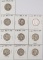 10 Washington Silver Quarters, various dates/mints