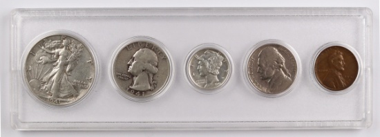 1941 US Silver Coin Set