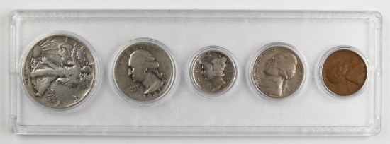 1941 US Silver Coin Set