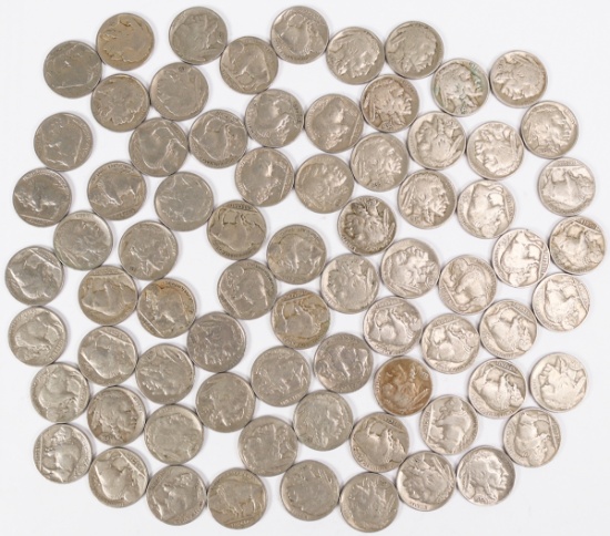 2nd Bag of Buffalo Nickels, 70 +/- coins