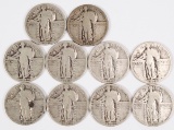 10 Standing Liberty Quarters