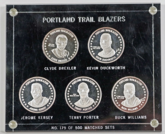 Portland Trail Blazers Silver Coin Set