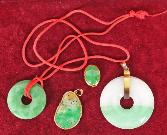 Jade Like 14k Pendant & Others