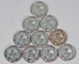 10 Silver Indian - Buffalo 1 Troy Ounce Coins