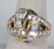 18k Diamond Ring, Sz. 8, 10.1 Grams