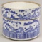 Chinese Blue & White Porcelain 2 Piece Jar