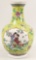 Chinese Yellow & Green Porcelain w/Ladies in the Garden
