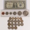 1976-D US Coin Set, 1957 $1 Blue Seal Star Note, 13 Buffalo Nickels &