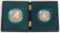1995-S Civil War Battlefield Union Case w/Commemorative  Silver Dollar & Clad Half