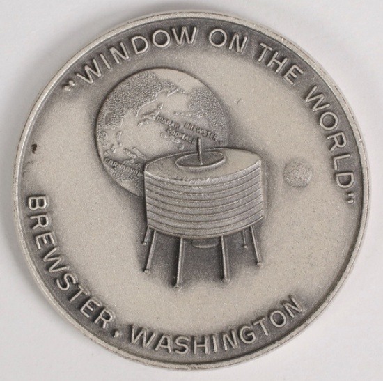 1967 1st 24 Hour Commercial Communication Satellite Medal, .999 Pure Silver