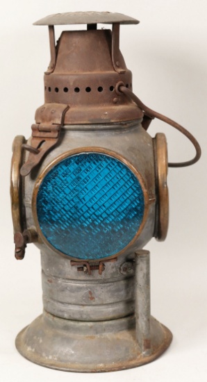 Vintage Adlake Non Sweating 4 Way Railroad Lantern