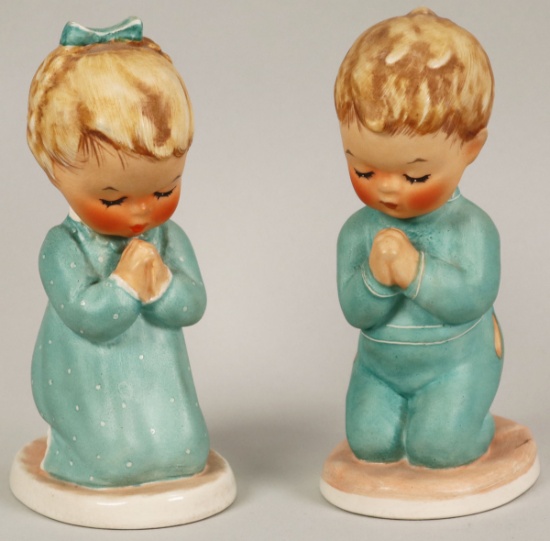 2 Vintage 1957 Goebel Hummels, "Bless Us All" & "A Childs Prayer"