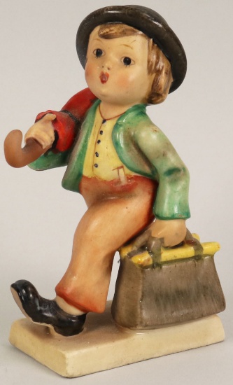 Vintage c1950 US Zone Goebel Hummel "Traveler Boy" Figurine