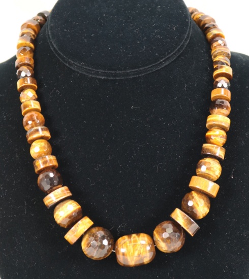 Tiger's Eye Faceted & Polished Stone Jay King Necklace