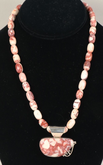 Jay King Southwest Peppermint Style Necklace & Pendant