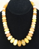 Amber/Yellow Graduated Stone DTR Jay King Necklace