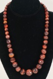 Tiger's Eye Style Faceted Graduated DTR Jay King Necklace