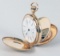 14k Waltham Pocket Watch w/Diamonds, 35.6 Grams