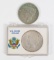 2 Peace Silver Dollars, 1922P & 1925-P