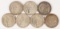 7 Morgan Silver Dollars; 1890P, 1896P, 2-1897P, 3-1898P