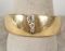 14k Gold Men's Ring w/Diamonds, Sz. 12.5 , 12 Grams