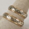 14k Gold Ring  w/ Diamond & 14k Gold Band, Sz. 7 & 10,  8 Grams