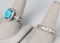 Silver Colored Southwest Style Ring & 925 Silver Band