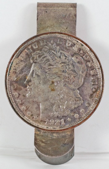 1921 Morgan Silver Dollar Money Clip