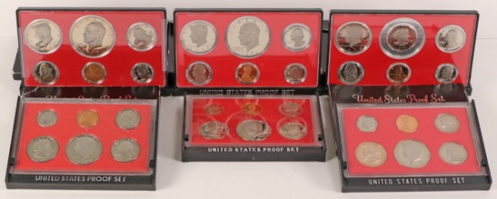 6 US Proof Sets; 1977, 1978, 1979, 1980, 1981, 1982