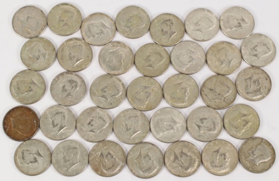 35 JFK Half Dollars: 1965 - 1969
