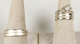 14k Gold Wedding Set w/Diamonds - His & Hers