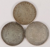 3 Morgan Silver Dollars (2-1921D &1921S)