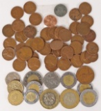 45 Wheat pennies, 1943 Steel Penny &