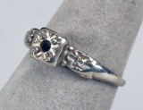 14K White Gold Ring, Sz. 6 , 1.6 Grams