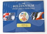 2000 US Millennium Colorized Silver Eagle