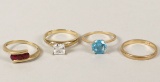 Four 14K Gold Rings